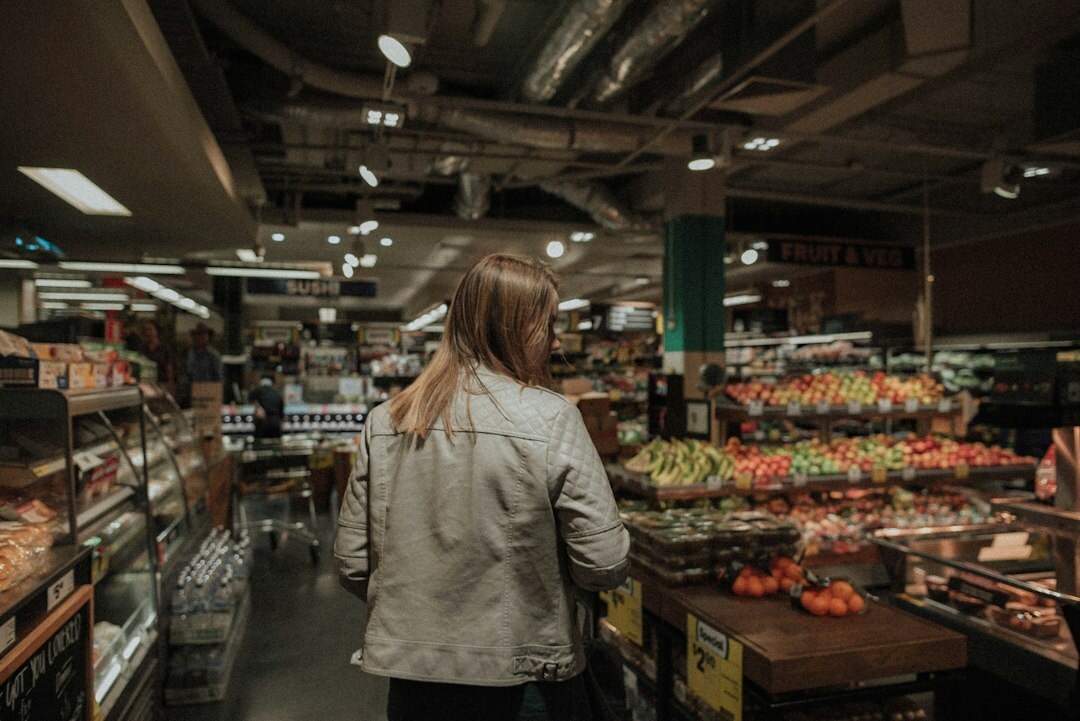shoplifter hiding items in supermarket